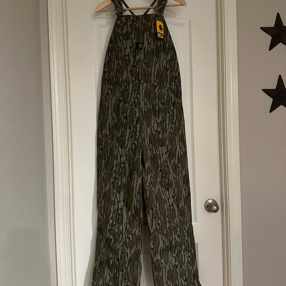Carhartt Green Camouflage Overalls